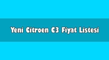 Yeni Citroen C3 Ekim 2020 Kampanyalı Fiyatları Açıklandı 