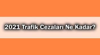 2021 Trafik Cezaları ne Kadar? Yeni Fiyat Listesi