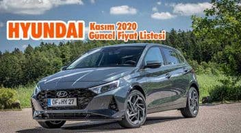 Hyundai Araçları Kasım 2020 Fiyatları! Güncel Fiyat Listesi