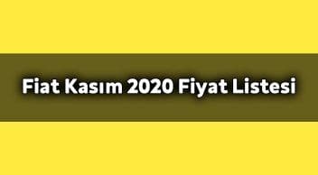 Kampanyalı Fiat Kasım 2020 Fiyat Listesi! Fiat Egea ne Kadar?