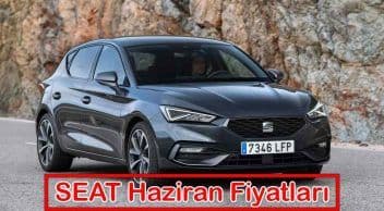 Seat Haziran 2021 Fiyat Listesi