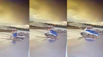 Kendi Kendine Giden Tesla, Özel Jete Çarptı