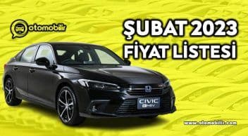Honda Şubat 2023 Fiyat Listesi Açıklandı