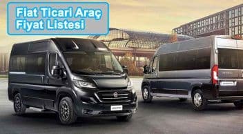 Fiat Ticari Araç Fiyat Listesi
