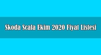 Skoda Scala Ekim 2020 Fiyat Listesi Açıklandı