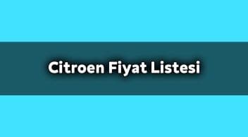 Citroen Kasım 2020 Kampanyalı Fiyat Listesi