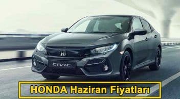 Honda Haziran 2021 Fiyat Listesi