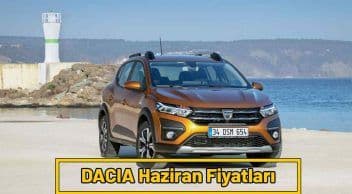 Dacia Haziran 2021 Fiyat Listesi