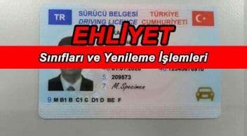 Ehliyet Yenileme İşlemlerinde Gerekli Belgeler?