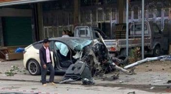 Kontrolden Çıkan Tesla Trafik Kazasına Karıştı