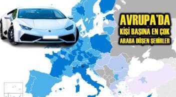 Avrupa’da Kişi Başına En Az ve En Çok Araba Düşen Şehirler Belli Oldu