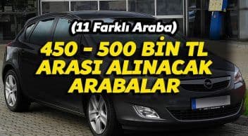 Video: 450-500 Bin Tl ile Alınabilecek İkinci El Arabalar